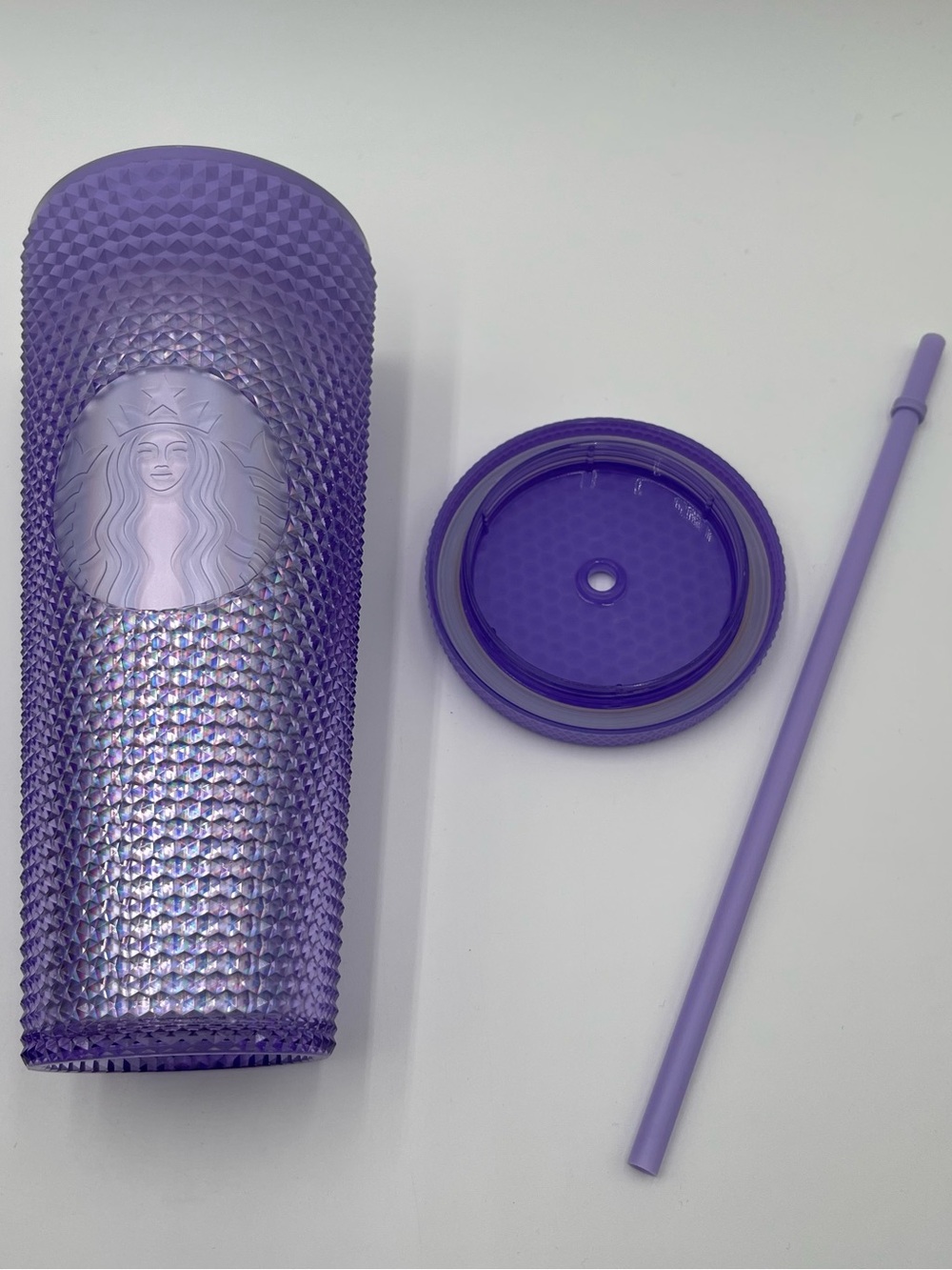 Starbucks 2023 Purple Lavender Studded Gradient Ombré 24oz Straw Cup Tumbler - Picture 4 of 7